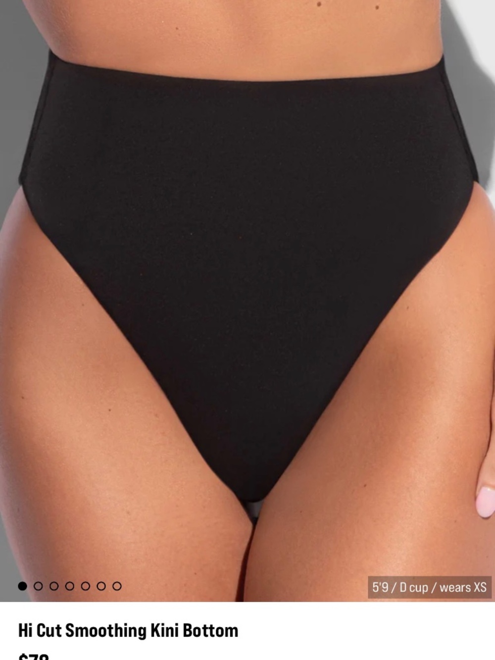 TA3 Hi-Cut Smoothing Bikini Bottom xS - Picture 2 of 5